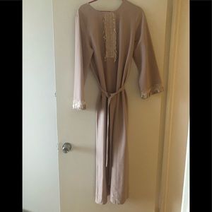 Abaya dress brand new, cream/ivory with details on sleeve and front